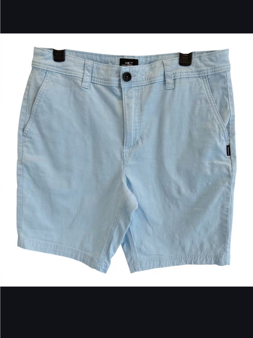 O'Neill Men's Light Blue Flat Front Casual Shorts